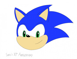 FanArt::Classic Sonic Watercolor by sitinuramjah -- Fur Affinity [dot] net