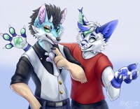 Skaify and Weirdkú (commission)
