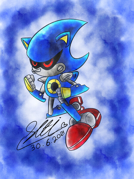 Metal Sonic Fanart by SYCO.Roxy -- Fur Affinity [dot] net