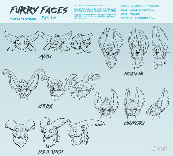 Furry Faces [pt.2][Tutorial] by shestasaurus -- Fur Affinity [dot] net