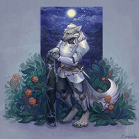 [Commission] Wolf in night