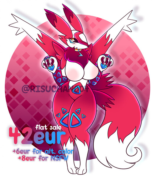 Braixen x Zekrom Fusion ADOPT - CLOSED by risuchan004 -- Fur Affinity [dot]  net