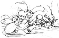 Sonic and "Tails" has passed Act 1