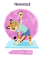 Yoga: Triangle Pose: Tiger