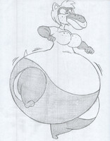 heavy bottom rosy bottom chili dogs waddle sketch