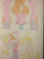 Vanilla gives Tails her motherly kisses