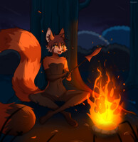 Sitting by the fire~