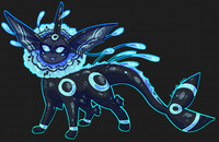 Vaporeon Umbreon Fusion Adopt (SOLD)