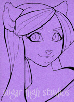 Lineart Portrait: Mariposa 