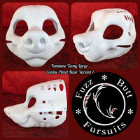 Feminine Toony Large Canine Head Base Variant 1