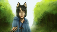 Half-wolf girl
