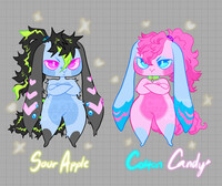 Sour Apple + Cotton Candy - Duo Adopt Auction [SOLD]