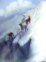 a peaceful moment in the mountains