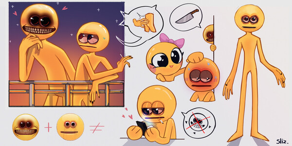 cursed emojis ych by ohViola -- Fur Affinity [dot] net