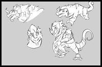 Lizalfos Link Sketches