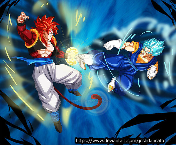 Newgibson on X: Vegetto Blue VS Gogeta Blue  / X