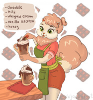 Marshmallow is cooking