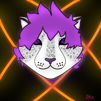 A led snow leopard
