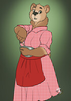 Anya in a dress