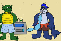 Inflating the sea lion (1)