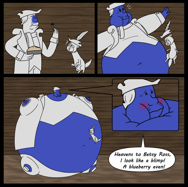 Male blueberry - Male blueberry inflation drawings