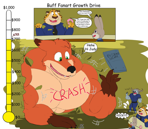 Buff Fanart Growth Drive: Nick Wilde $701 by caseyljones -- Fur