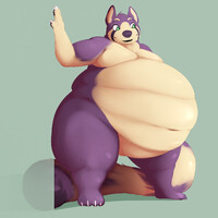 Purple Louis with clothes by BluesCluesFanatic -- Fur Affinity [dot] net
