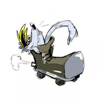rick in a boot goes scoot scoot scoot
