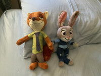 Nick Wild and Judy Hopps plushies