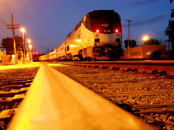 Amtrak Wolverine At Pontiac Michigan By Synthwolf Fur Affinity [dot] Net