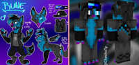 Custom Minecraft Skin Commission KaitoFalonX by CheChito -- Fur