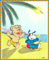Muppets  on  the  beach