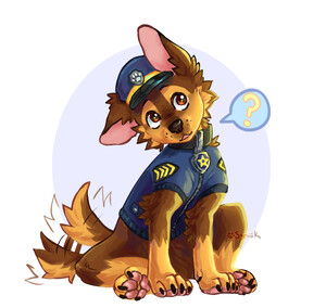 PAW Patrol - Chase by SolarBoyAaron -- Fur Affinity [dot] net