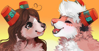 AWOOOOOOO we got cups on our ears !!!!!!!!