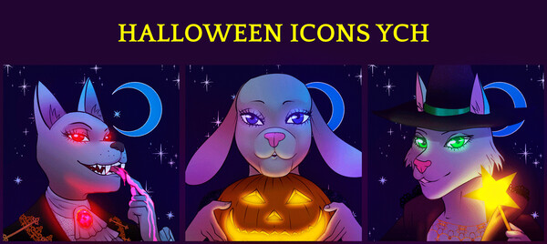 Animated Spooky Month Icon YCH (Closed!) by Phoenix-of-Starlight -- Fur  Affinity [dot] net