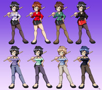Miss Violet - Alternate Colors
