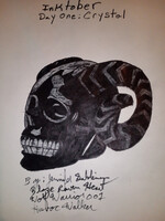 Inktober day one crystal