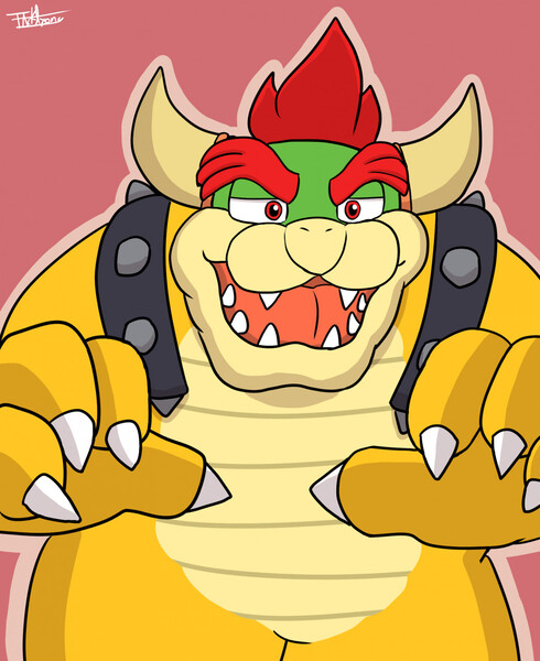 Bowser (Super Mario Bros Movie) by DGF_Art -- Fur Affinity [dot] net