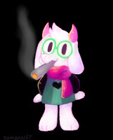 Ralsei smoking fat blunt route