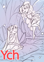 Illustration YCH “Fairy pond” — Sold!