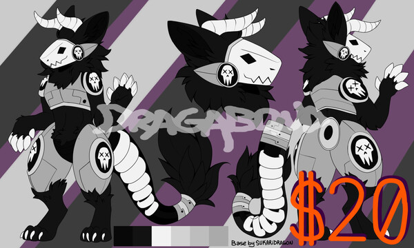 HQ DETAILED HALLOWEEN PROTOGEN ADOPT + 4 TELEGRAM STICKERS by AnalShop --  Fur Affinity [dot] net