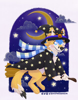 [YCH] SPOOKY TIME! - Crystal Fox