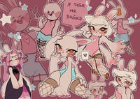 mheh collage from old drawings of my character