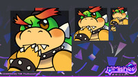 Baby Bowser emote commission