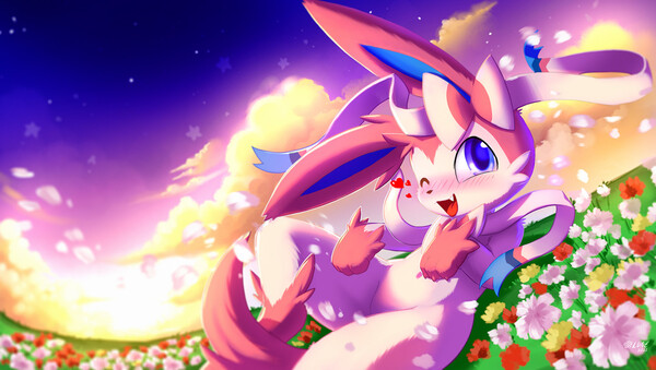 Cute Sylveon Wallpaper for Pokemon Fans