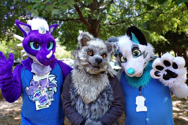 [Fursuit Friday] Sep. Furmeet Trio Photo by AzureParagon -- Fur ...