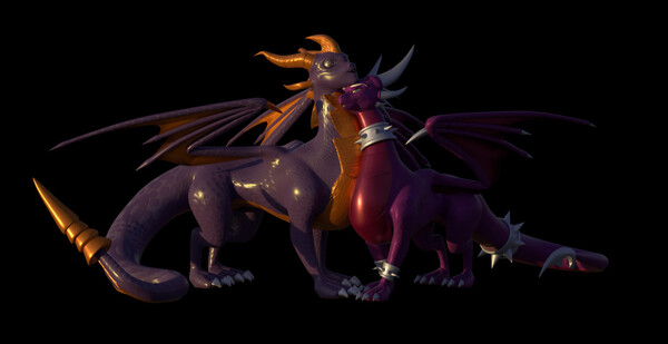 spyro and cynder mating animation