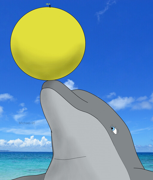 Play ball (macro dolphin Michael) by TheDolphin195 -- Fur Affinity [dot] net