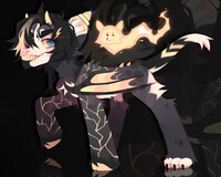 Lightning guy with lil' buddy Adopt | closed