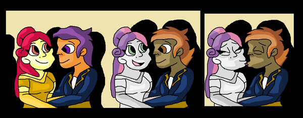 mlp sweetie belle and button mash human